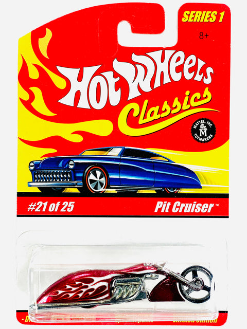 Hot Wheels 2004 Classics Series 1 Pit Cruiser Motorcycle Pink