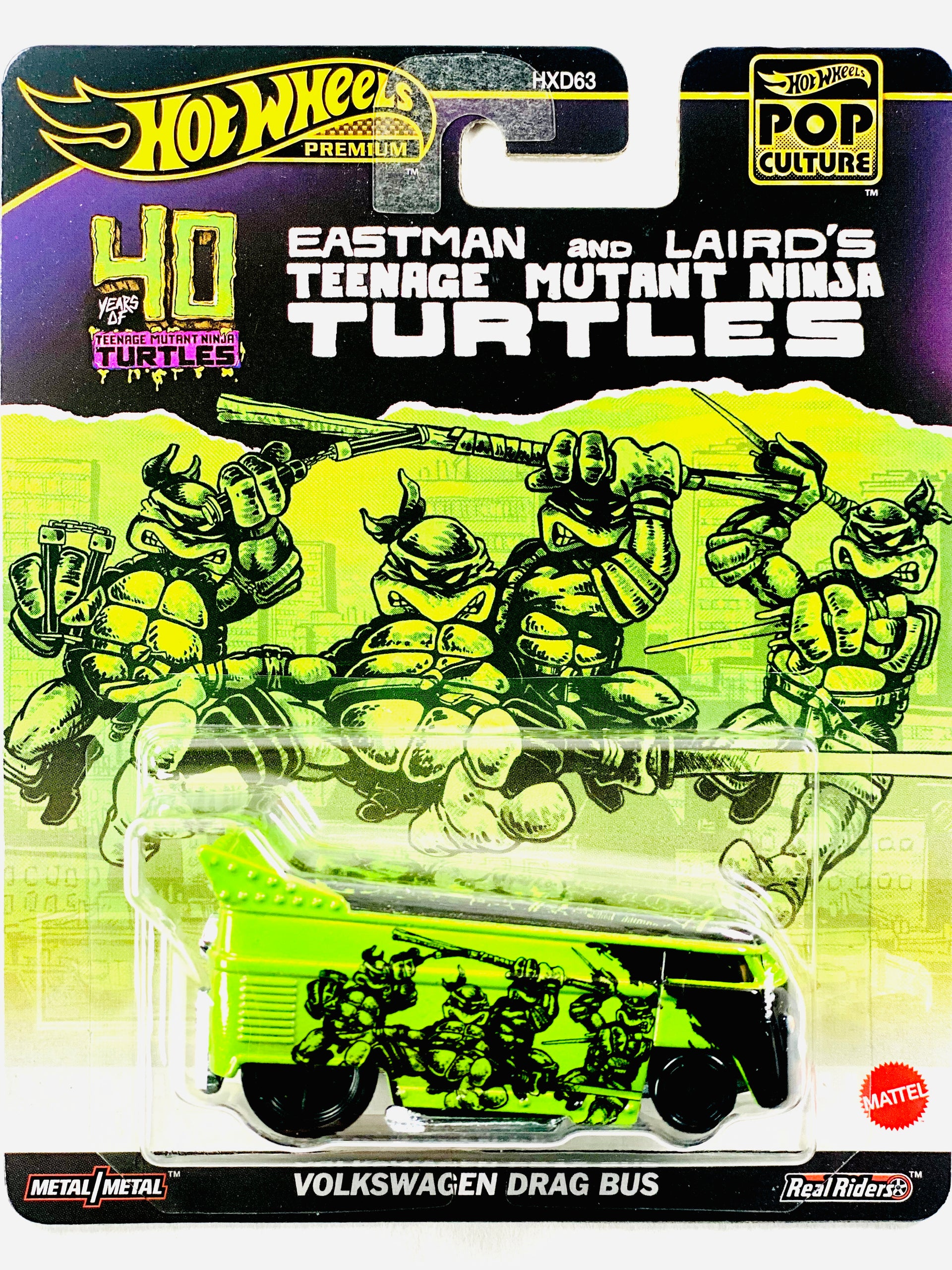 Hot Wheels 2024 Pop Culture Case D TMNT Volkswagen Drag Bus