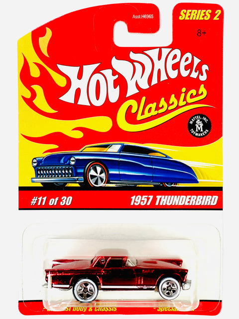 Hot Wheels 2005 Classics Series 2 1957 Thunderbird Red - Damaged Card/Blister