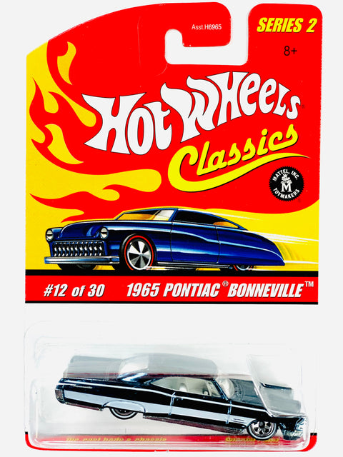 Hot Wheels 2005 Classics Series 2 1965 Pontiac Bonneville Dark Blue - Damaged Card/Blister