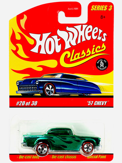 Hot Wheels 2006 Classics Series 3 '57 Chevy Green