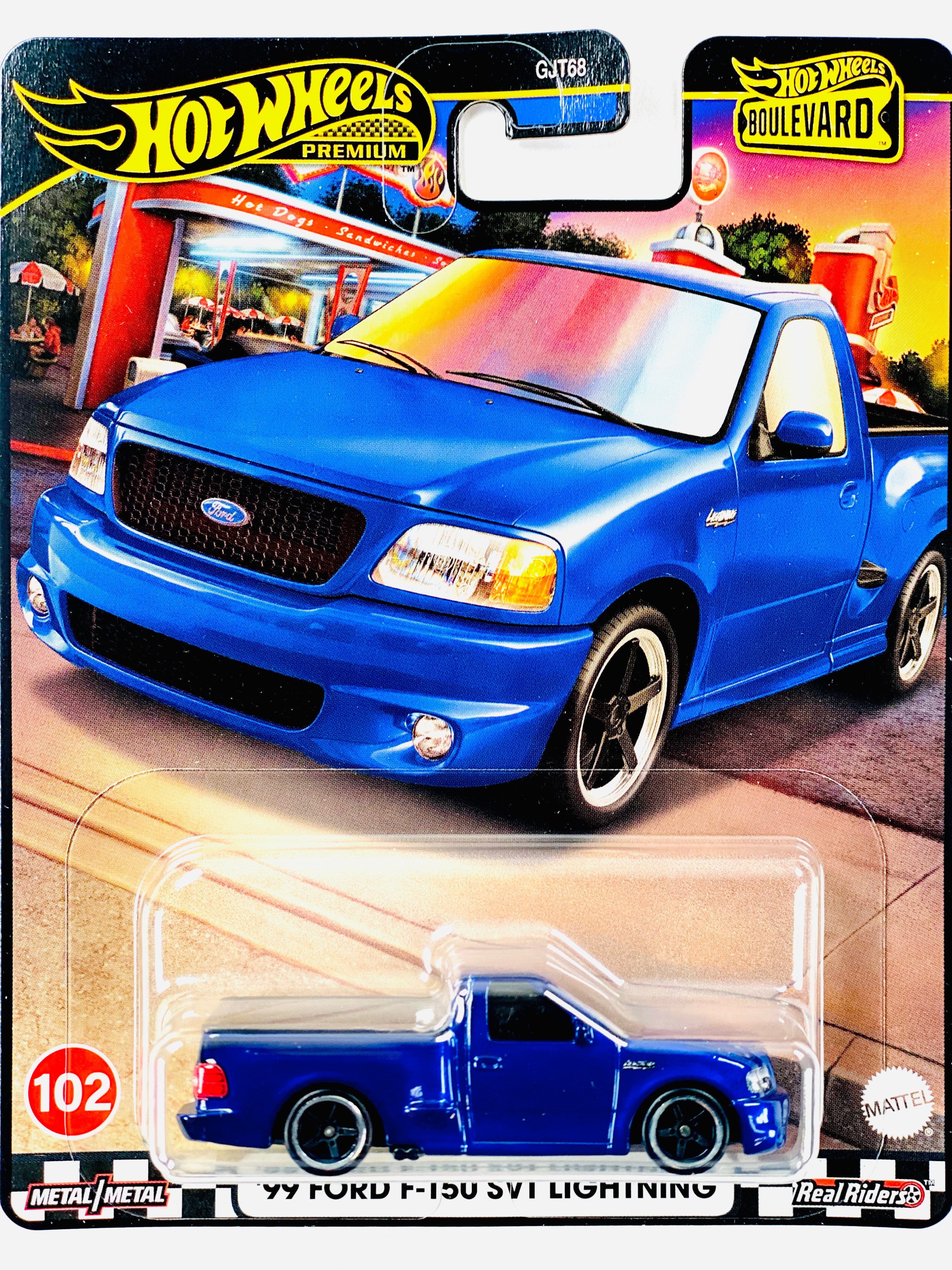 FORD F-150 SVT ライトニング クローム チェイス ♨️♨️ Hot Wheels 2024 Boulevard '99 Ford F-150 SVT Lightning #102