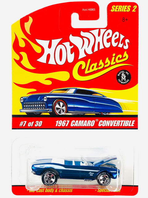 Hot Wheels 2005 Classics Series 2 1967 Camaro Convertible Blue