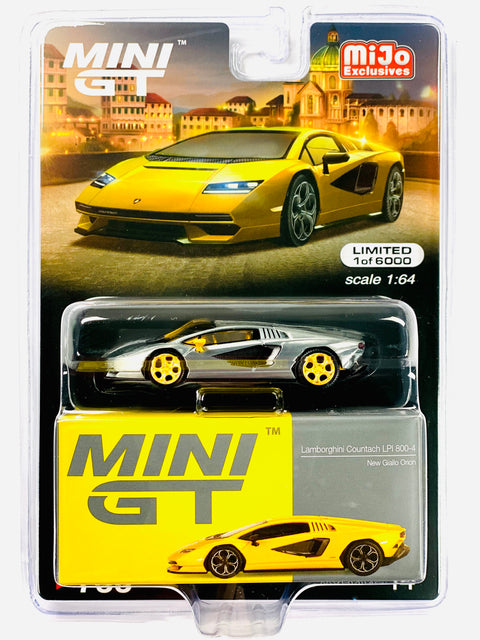 Mini GT Mijo Exclusive Lamborghini Countach LPI 800-4 New Giallo Orion #733 Chase