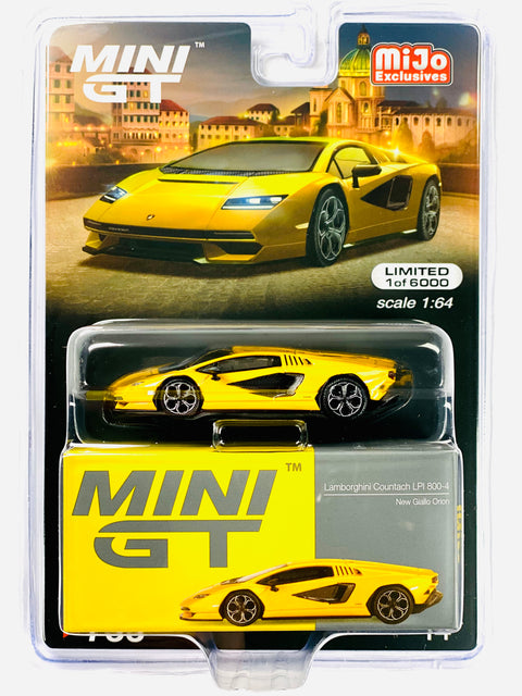 Mini GT Mijo Exclusive Lamborghini Countach LPI 800-4 New Giallo Orion #733