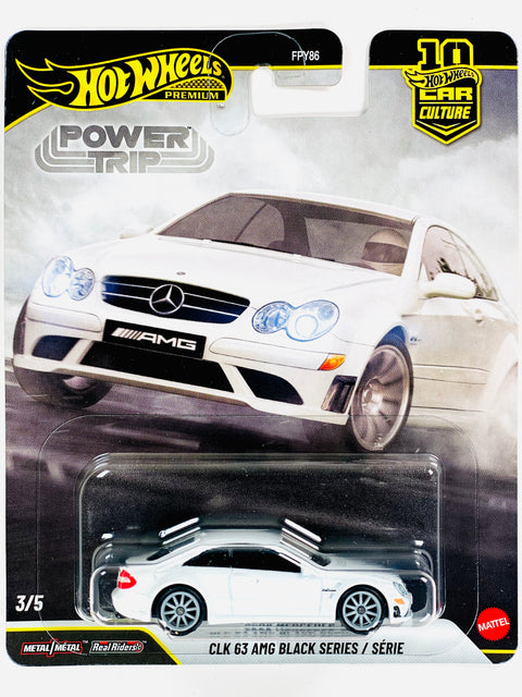 Hot Wheels 2026 Car Culture Power Trip 2008 Mercedes-Benz CLK 63 AMG Black Series - Damaged Card
