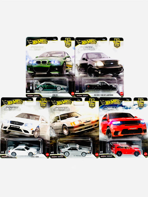 Hot Wheels 2026 Car Culture Power Trip Case R (Set of 5 Cars)