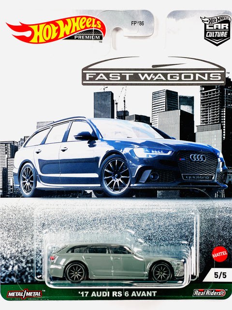 Hot Wheels 2021 Car Culture Fast Wagons '17 Audi RS 6 Avant - Damaged Card/Blister