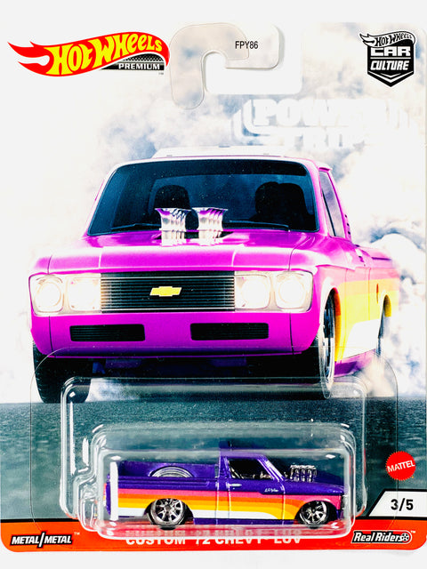Hot Wheels 2021 Car Culture Power Trip Custom '72 Chevy Luv - Damaged Card