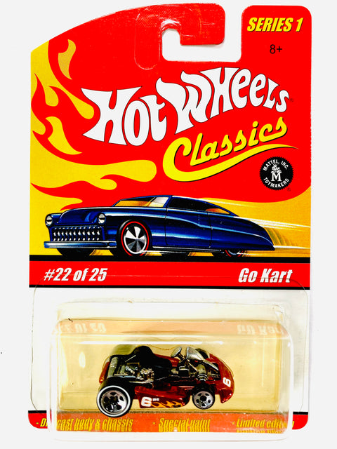 Hot Wheels 2004 Classics Series 1 Go Kart Orange - Damaged Card/Blister