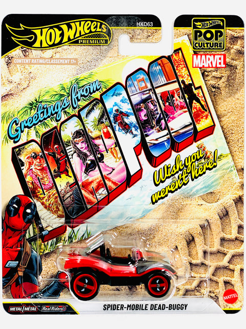Hot Wheels 2026 Pop Culture Case Q Deadpool Spider Mobile Dead Buggy