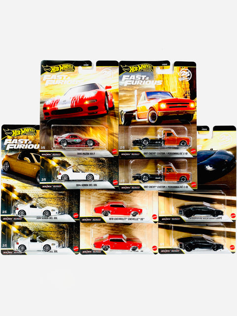 Hot Wheels 2026 Fast & Furious 25th Anniversary Factory Sealed Case P (10 Cars)