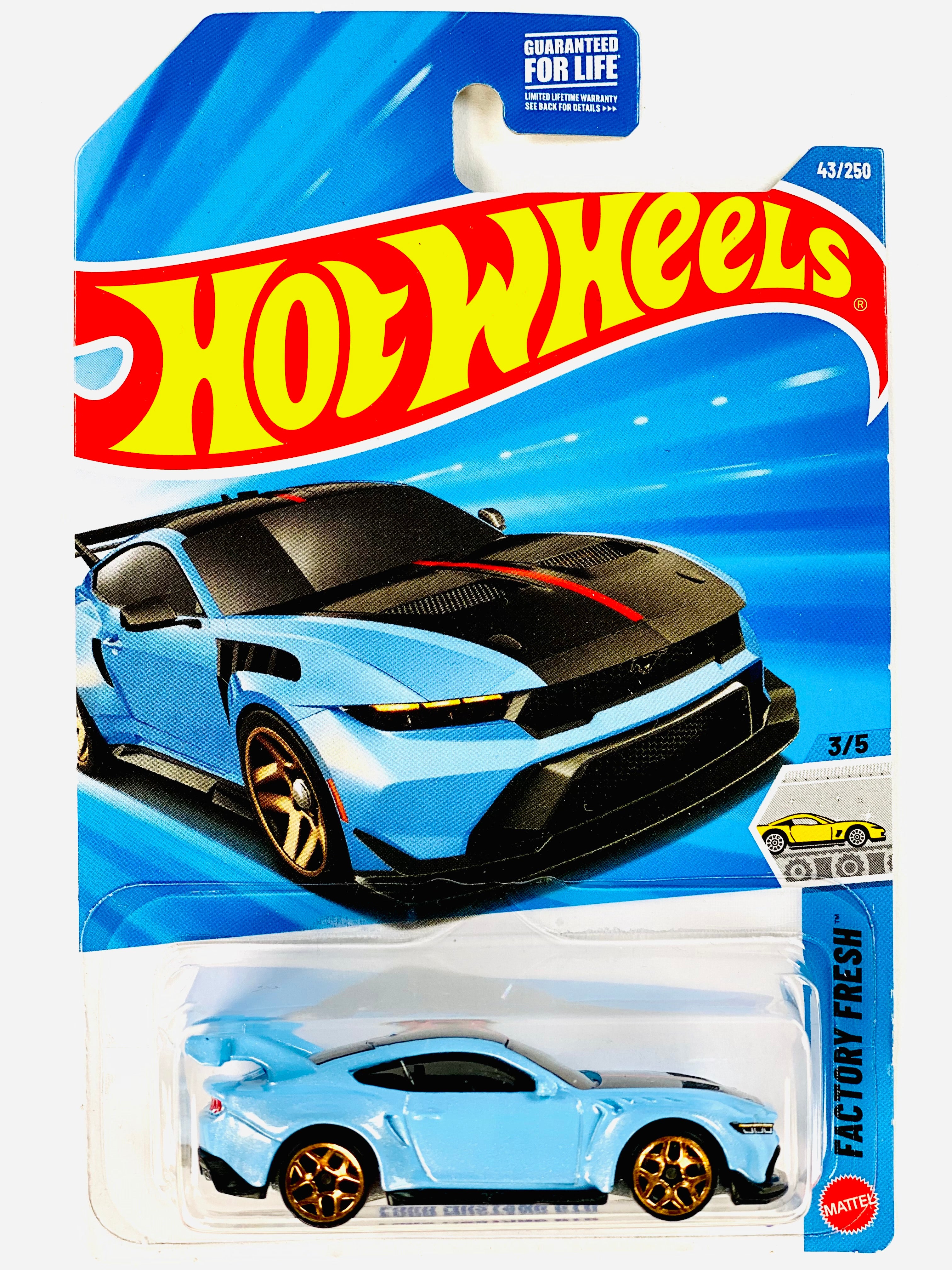 Hot Wheels Factory Fresh Ford Mustang GTD - Damaged Card – Jcardiecast