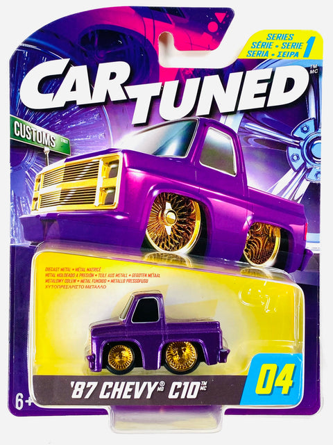CarTuned Series 1 1987 Chevy C10 Purple #04 - Damaged Card