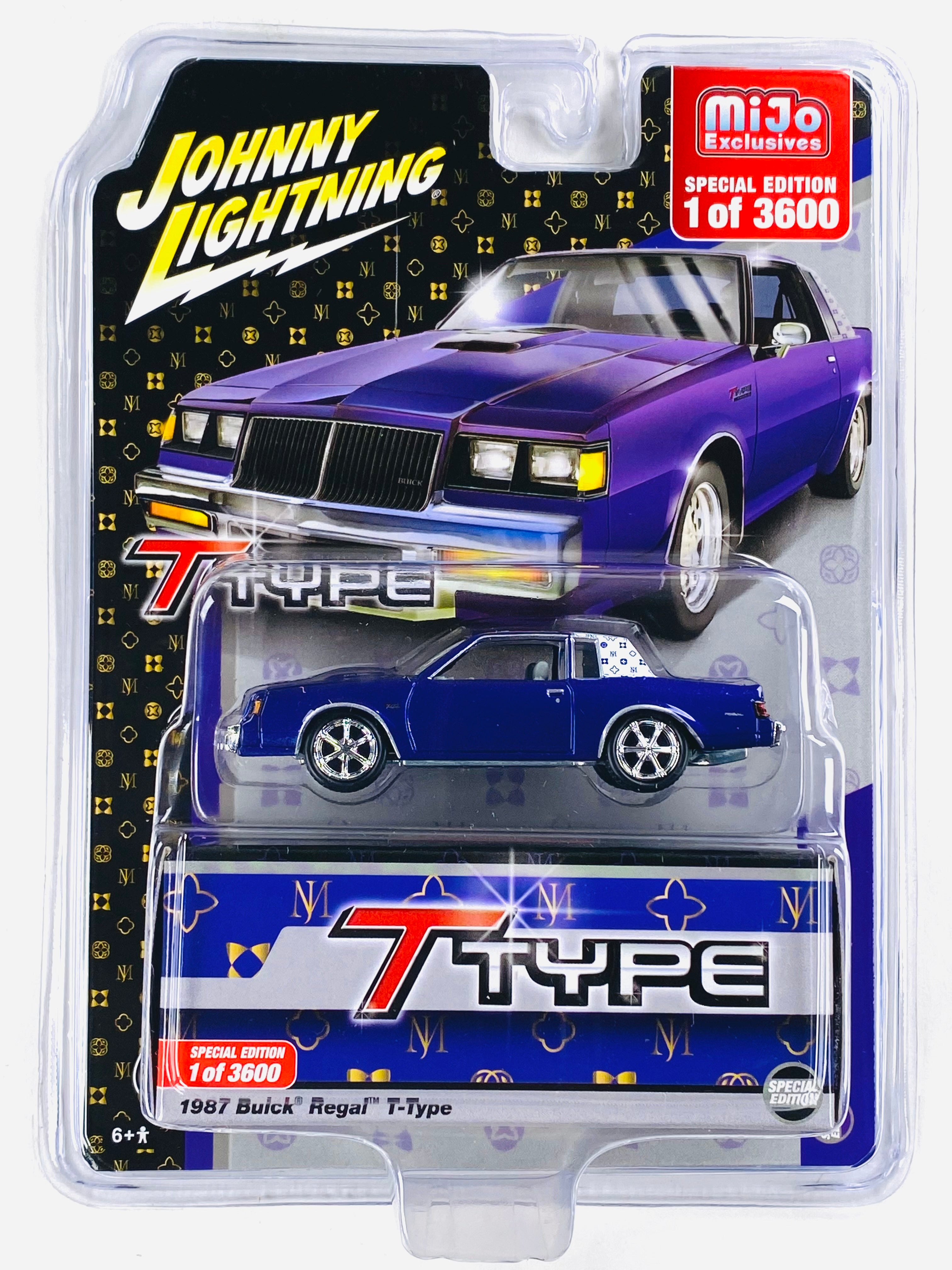 Johnny Lightning 1987 Buick Regal T-Type Custom Metallic Purple W