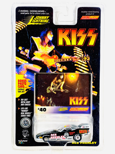 Johnny Lightning Racing Dreams KISS "Space Ace" #40 Ace Frehley - Damaged Card/Blister