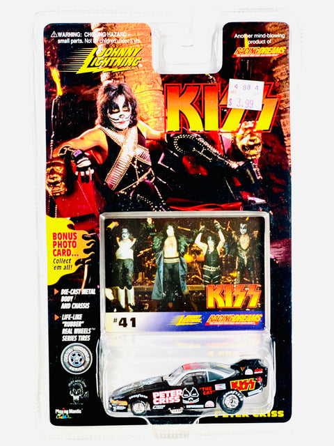 Johnny Lightning Racing Dreams KISS "The Cat" #41 Peter Criss - Damaged Card/Blister