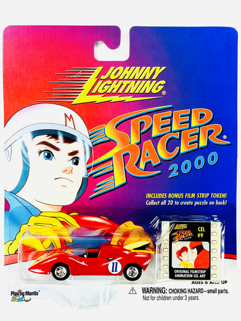 Johnny Lightning Playing Mantis Speed Racer Captain Terror (Random Clip Number) - Damaged Card/Blister