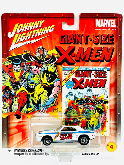 Johnny Lightning Playing Mantis Marvel Comics Giant Size X-Men '69 Chevy Camaro RS/SS - Damaged Card/Blister