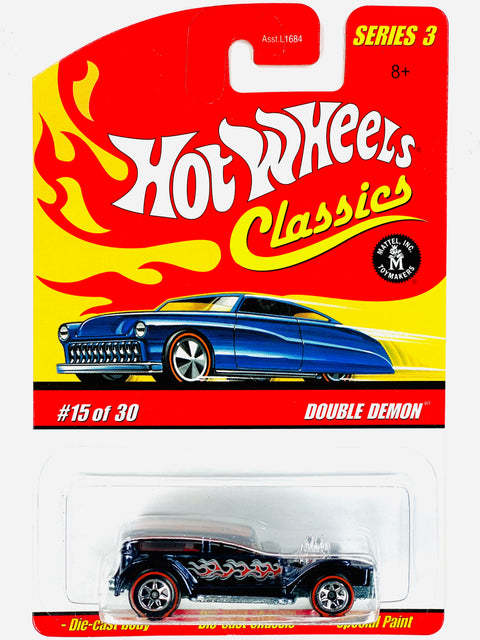 Hot Wheels 2006 Classics Series 3 Double Demon Dark Blue