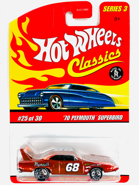Hot Wheels 2006 Classics Series 3 '70 Plymouth Superbird Burnt Orange