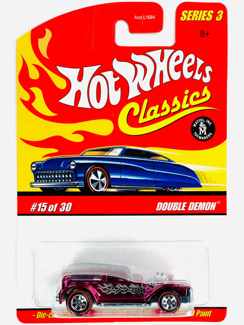 Hot Wheels 2006 Classics Series 3 Double Demon Pink