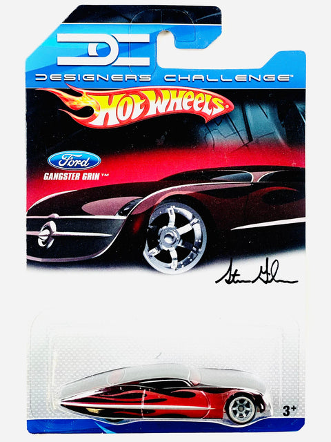 Hot Wheels 2007 Designer Challenge Ford Gangster Grin Maroon - Damaged Card/Blister