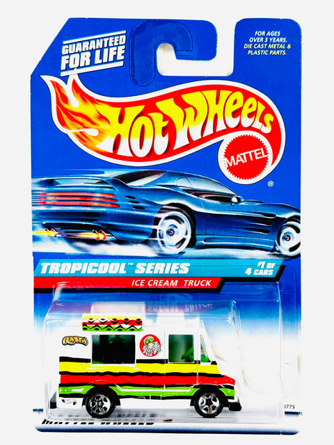 Hot Wheels Tropicool Series Ice Cream Truck - Damaged Card