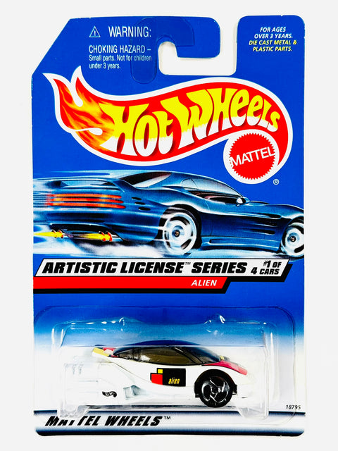 Hot Wheels Artistic License Series Alien - Damaged Card