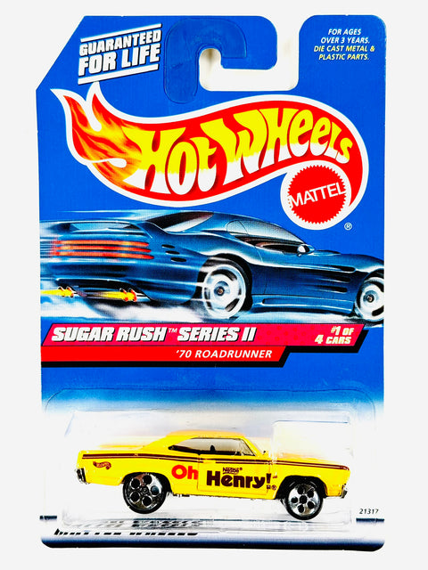 Hot Wheels Sugar Rush Series II Oh Henry! '70 Roadrunner - Damaged Card