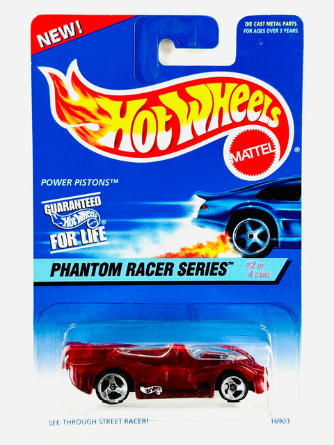 Hot Wheels Phantom Racer Series Power Pipes Red - Damaged Card/Blister