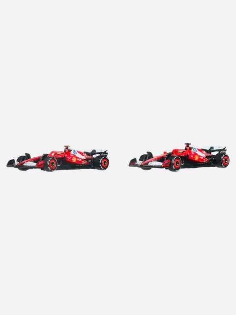 Hot Wheels 2026 F1 Formula One 2025 Racing Premium Ferrari Team Lewis Hamilton #44 & Charles Leclerc #16 2-Pack Box Set Diorama