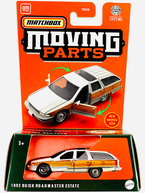 Matchbox 2024 Moving Parts Case Q 1992 Buick Roadmaster Estate - Damaged Card