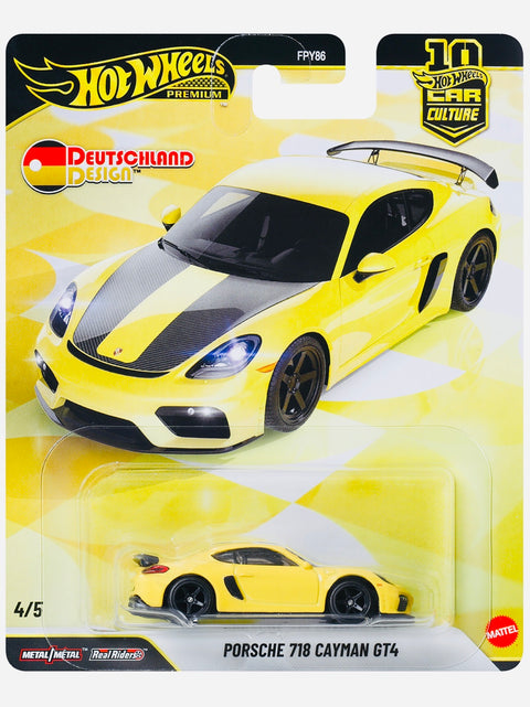 Hot Wheels 2026 Car Culture Deutschland Design Porsche 718 Cayman GT4
