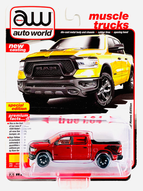 Auto World Muscle Trucks 2023 Ram 1500 Rebel Havoc Edition Baja Yellow Chase