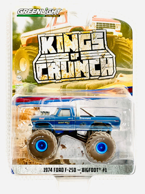 Greenlight Walmart Exclusive King of Crunch 1974 Ford F-250 Bigfoot #1 Chase - Damaged Blister