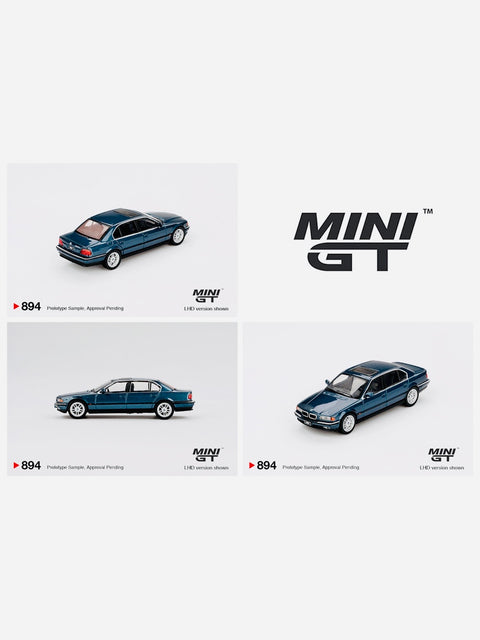 Mini GT Mijo Exclusive BMW 750iL Sorento Blue Metallic #894