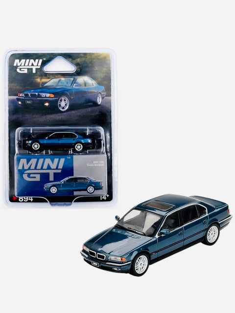 Mini GT Mijo Exclusive BMW 750iL Sorento Blue Metallic #894