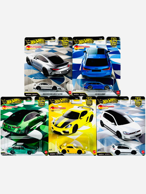 Hot Wheels 2026 Car Culture Deutschland Design Case W (Set of 5 Cars)