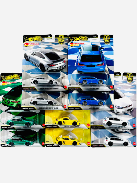 Hot Wheels 2026 Car Culture Road Deutschland Design Case W (10 Cars)