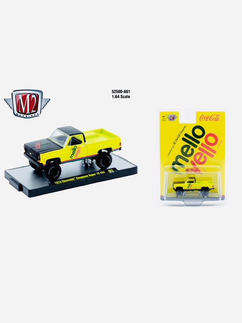 M2 Machines Mello Yello 1973 Chevrolet Cheyenne Super 10 4x4 Truck