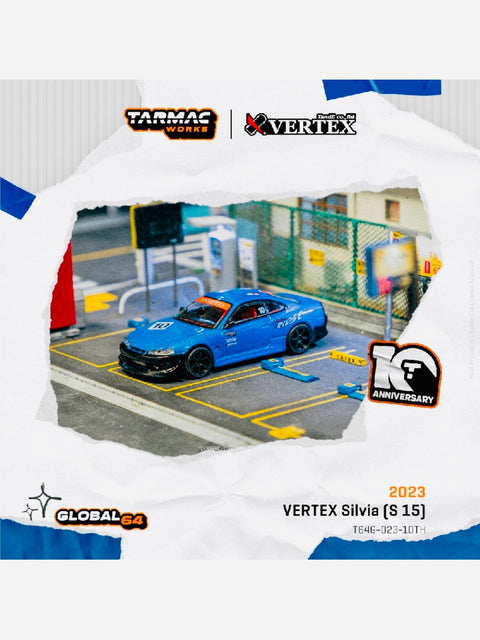 Tarmac Works Factory Sealed Global 64 VERTEX Silvia (S 15) Tarmac Works 10th Anniversary