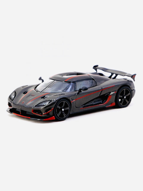 Tarmac Works Factory Sealed Global 64 Koenigsegg Agera RS Black Carbon Fiber