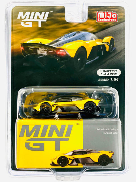 Mini GT Mijo Exclusive Aston Martin Valkyrie Sunburst Yellow #744