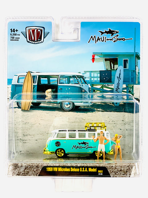 M2 Auto Figs Trucks 1959 VW Microbus Deluxe U.S.A. Model Chase