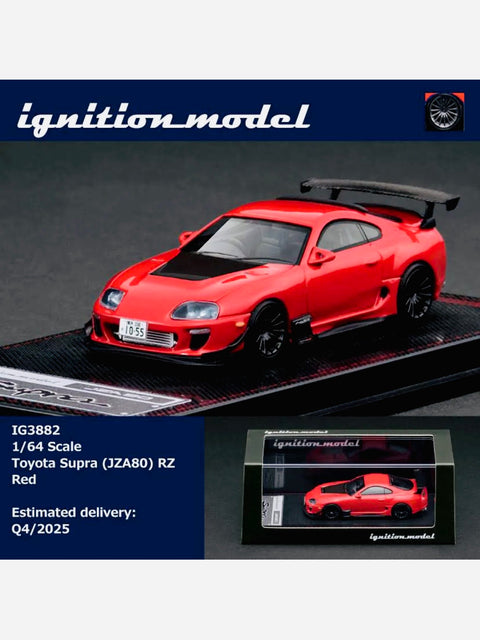 Ignition Model Factory Sealed Toyota Supra (JZA80) RZ in Red