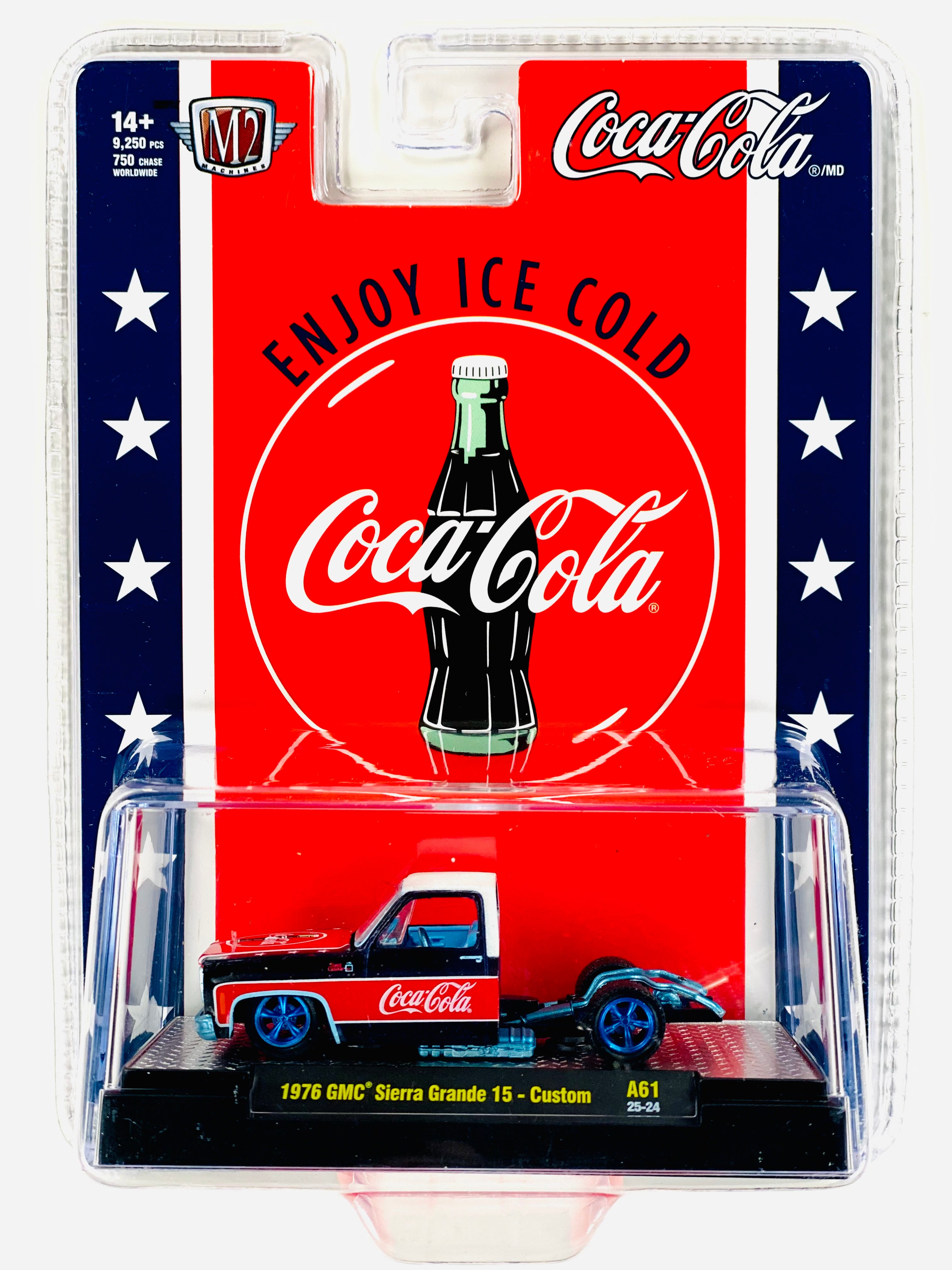 M2 Machines Coca Cola 1976 GMC Sierra Grande 15 Custom Truck Chase