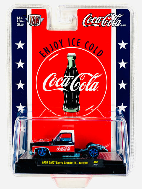 M2 Machines Coca Cola 1976 GMC Sierra Grande 15 Custom Truck Chase - Damaged Card/Blister