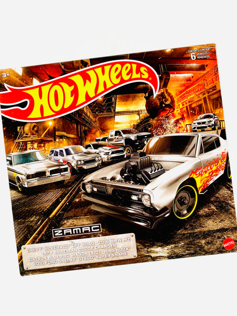 Hot Wheels 2021 ZAMAC Multipack (6 Cars) - Damaged Box