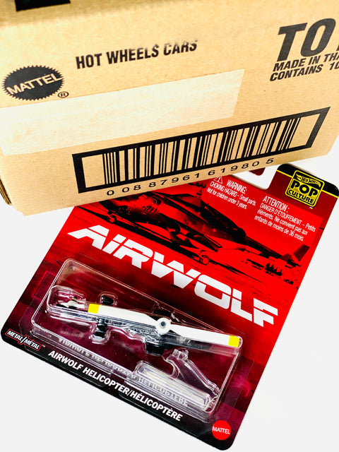 Hot Wheels 2025 Pop Culture Airwolf Helicopter Factory Sealed Solid Pack (10 Cars)